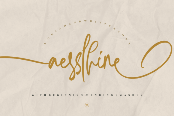 Aesslhine: A Script Font for Elegant Digital Design