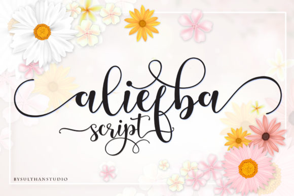 Aliefba: A Beautiful Script Font for Handmade Creators