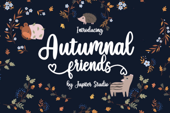 Autumnal Friends: A Font That Speaks in Season