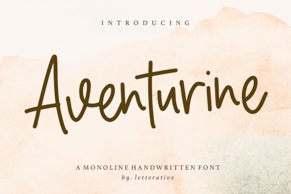 Aventurine: A Handwritten Font with Personality