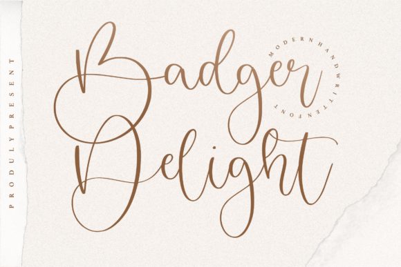 Badger Delight: A Font for Digital Elegance