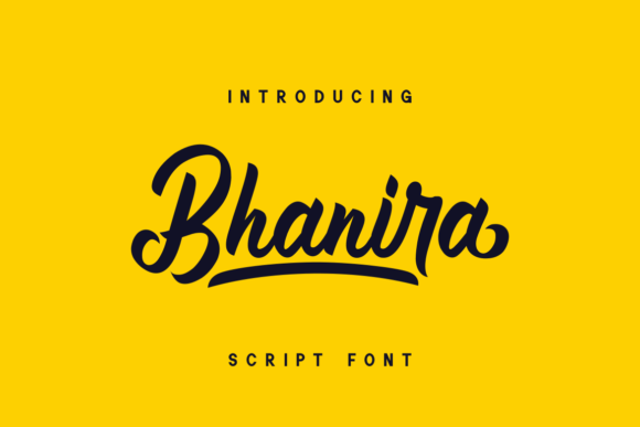 Bhanira: A Retro Script Font for Web Design