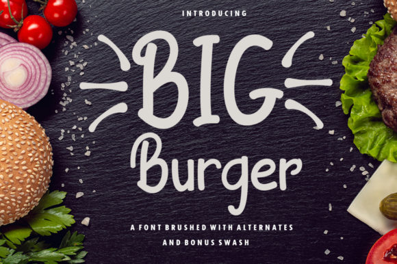 Big Burger: A Handwritten Font for Creative Branding