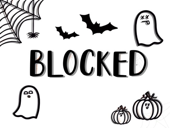 Blocked - Halloween Theme: A Font for the Season of Spooky Elegance