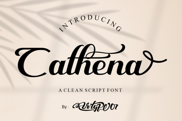 Cathena Font for Web Design: A Luxurious Script with Modern Appeal