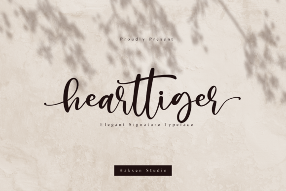 Hearttiger: The Script Font That Elevates Your Digital Brand