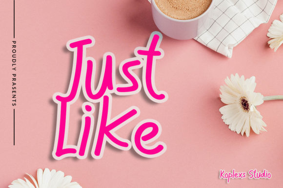 Just Like: A Handwritten Font for Editorial Design