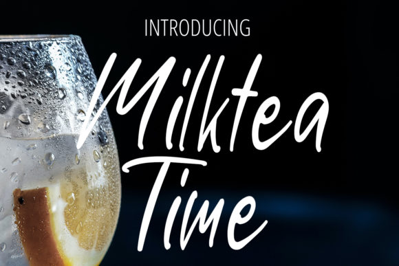 Milktea Time: A Script Font for Web Design and Brand Identity