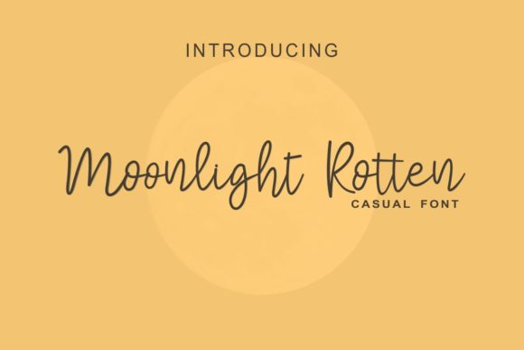 Moonlight Rotter: The Handwritten Font That Elevates Your Brand