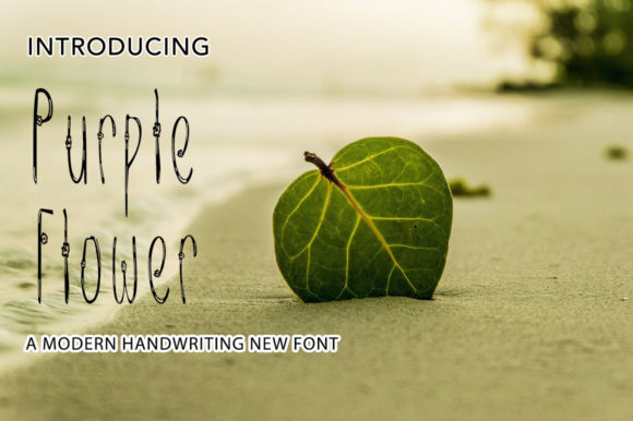 Purple Flower: A Handwritten Font for Modern Branding