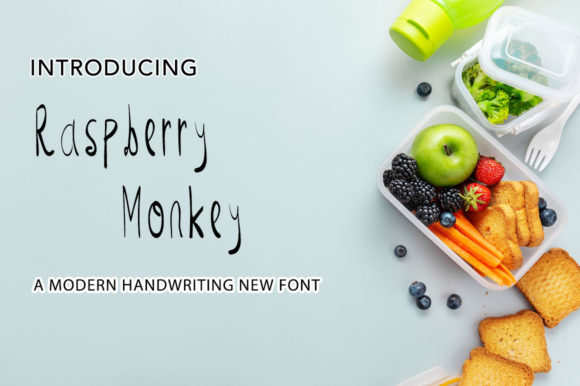 Raspberry Monkey Font for Handmade Creators
