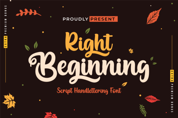 Right Beginning: A Handwritten Font for Editorial Elegance