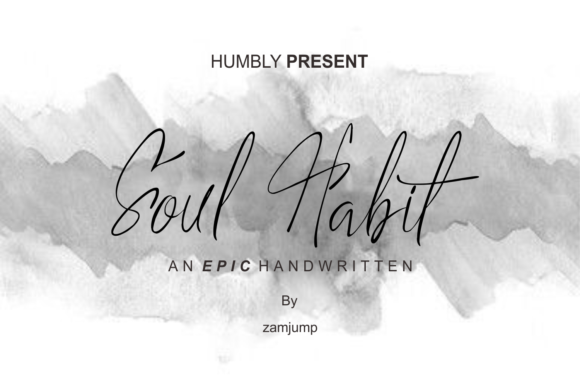 Soul Habit: A Handwritten Font for Digital Design